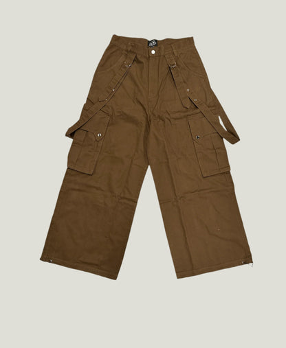 TAIGA STRAP PANTS (BROWN)