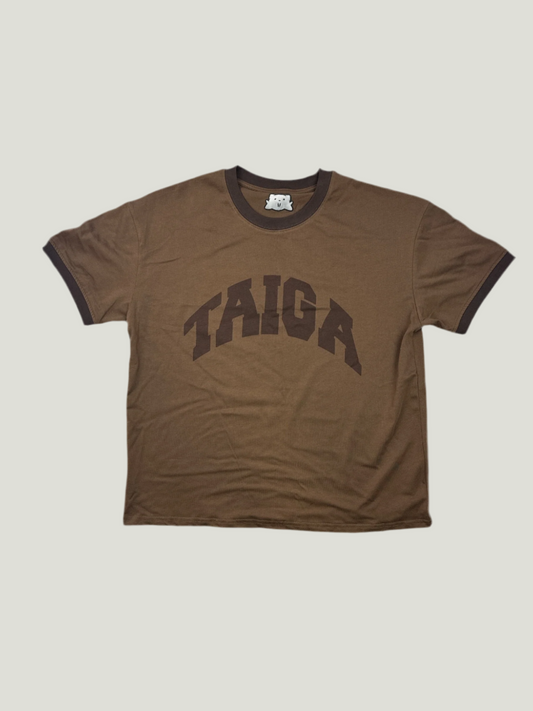 TAIGA RINGER TEE (BROWN)