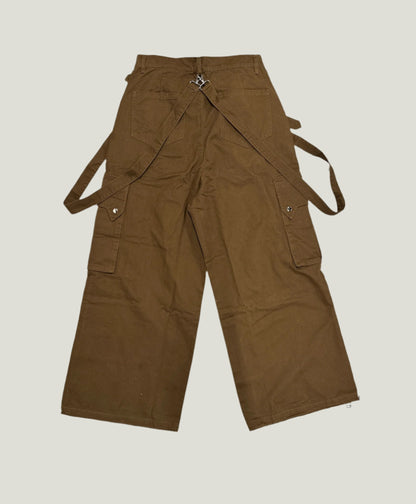 TAIGA STRAP PANTS (BROWN)