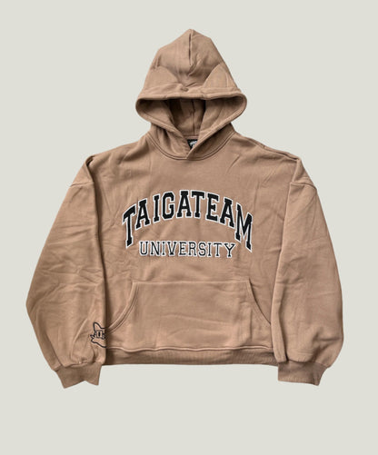 TAIGATEAM UNIVERSITY HOODIE (BROWN)